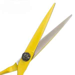 Professional Stainless Steel Sharp Right-Handed Medium Handle 28 Teeth Hair Cutting Scissors Yellow Coated Barber Shears - Product Image 4