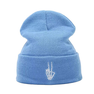 Outdoor Sports Unisex Adjustable Knit Beanie Warm Pull-Over <b>Hat</b> Embroidery Couples-European American Style Autumn/<b>Winter</b> Common - Product Image 5