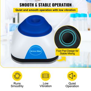 Agitatore Vortex da Laboratorio 3000 RPM, Mini Agitatore Vortex con Funzione Touch, Capacità 50ML, Orbita 6mm di Vortex - Product Image 6