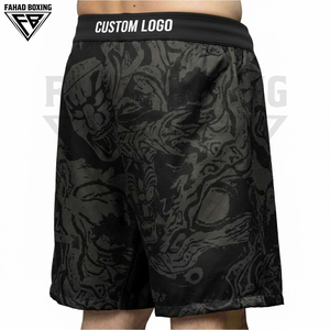 Pantalones Cortos de MMA Personalizados, Cómodos y Transpirables, Sublimación Completa, Ropa de Equipo para Entrenamiento de Combate, Impresos, 100% Poliéster, Ropa de Artes Marciales - Product Image 5