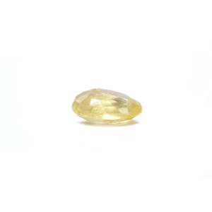 Certified Natural Yellow Sapphire 7.4 Carat Loose Gemstone Brilliant Cut Excellent Diamond Cut 1mm Hole - Product Image 3