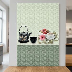 Grey Porcelain Ceramics Kitchen <b>Wall</b> Floor Tiles 300x600mm Glossy Polished Firebrick Classic Interior Designer Tiles - Product Image 3