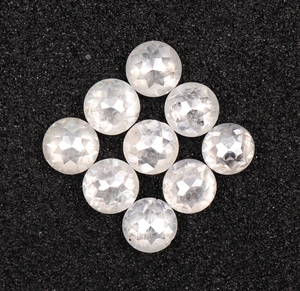 Diamant blanc naturel de 1,10 ct, 2,7 à 2,9 mm, diamant rond taille rose, diamant naturel brut extra-doux pour bague de mariage - Product Image 1