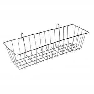 Decorative Black Iron Wall <b>Hanging</b> <b>Basket</b> with Strong Hooks for Entryway Living Room Organization - Product Image 6