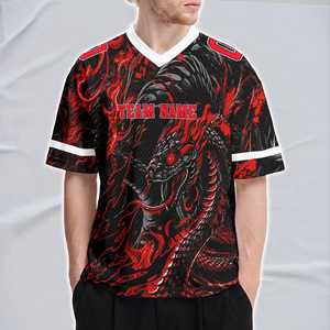 Maillot de football américain personnalisé avec nom et numéro, uniforme d'équipe, 100% polyester, respirant, séchage rapide, sans manches, pour le jour du match - Product Image 4