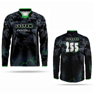 Camiseta de Paintball Personalizada de Manga Larga, Transpirable, Ligera, que Absorbe la Humedad, Uniformes Deportivos para Equipos, Suministro Directo de Fábrica - Product Image 2