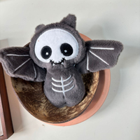 En gros, Peluche mignonne de dessin animé Halloween (démon, chauve-souris), Pendentif pour sac et sac à dos, Porte-clés en peluche