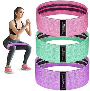 ยางยืดออกกำลังกายสำหรับออกกำลังกายแบบสควอทส์พร้อมสายรัดข้อมือ - Product Image 2