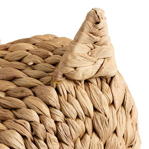 Panier à jouets tressé en forme de lama, panier de rangement en jacinthe d'eau naturelle, organisateur décoratif, panier à linge, décoration animale mignonne pour chambre d'enfant - Product Image 3