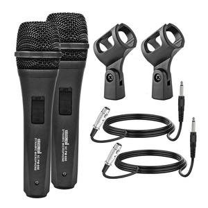 Micrófono XLR de 5 Núcleos, 2 Piezas, Micrófono Dinámico para Karaoke, Micrófonos de Estudio para Cantar, Micrófono de Mano - Product Image 1