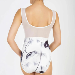 Leotardos de malla para niñas con MOQ bajo, conjuntos de ropa de baile de salón para niños, leotardos de gimnasia sin mangas - Product Image 2