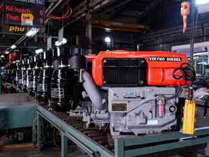 Moteur diesel Vikyno RV125-2 4 temps 1 cylindre 10,5 CV pour usage en construction et en agriculture - Product Image 5