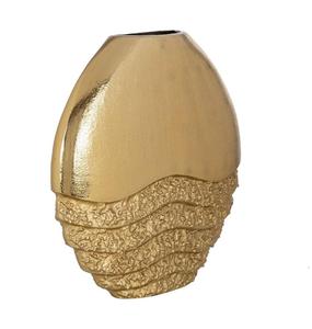 Florero de Metal Dorado de Diseño Moderno al por Mayor, Florero de Aluminio para Decoración del Hogar y Bodas, Florero de Mesa con Logotipo Personalizado de la India - Product Image 3