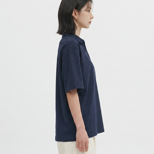 Camisetas Polo Azul Marino de Piqué 100% Algodón de Alta Calidad Personalizadas para Mujer, Transpirables, Casuales, para Trabajo, Fabricante - Product Image 3