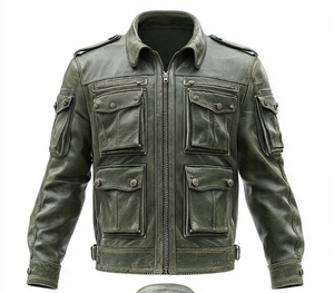 เสื้อแจ็คเก็ตหนังคุณภาพสูง พรีเมียม เท่ห์ และมีระดับ สำหรับใส่ลำลอง - Product Image 1