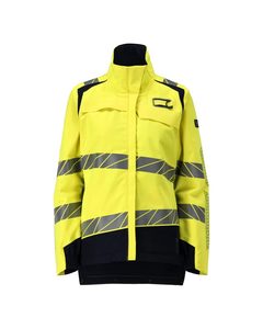Chaqueta de Trabajo de Alta Visibilidad para Hombre, Naranja, Reflectante, Uniforme de Seguridad, Material de Poliéster, Resistente al Viento, Impermeable, para Uso en Exteriores - Product Image 2