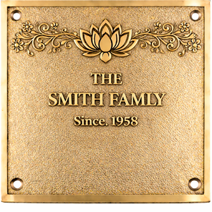 Plaque de porte personnalisée en laiton, plaque d'adresse gravée, panneau de bienvenue décoratif, plaque de porte d'entrée en métal artisanal - Product Image 1
