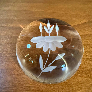 Minimal Bloom Classic Handpainted Glass <b>Coaster</b> Design <b>Heat</b> Resistant & Non-Slip for Serving Cocktails and Whiskey - Product Image 2