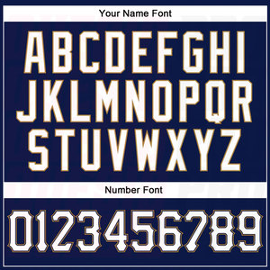 เสื้อเบสบอลแบบสั่งทำพิเศษรุ่นใหม่ล่าสุด พิมพ์โลโก้ทีม ผ้าลายทางสีกรมท่าขาว ขาวทองโบราณ เสื้อเบสบอลของแท้ - Product Image 6