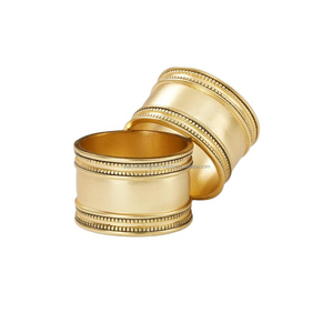Brass Napkin Rings Set of 2 Metal Crafts Luxury Custom Rings Serviette Napkin & <b>Tissue</b> Ring Gift Sets <b>Wedding</b> Decor Tableware - Product Image 1