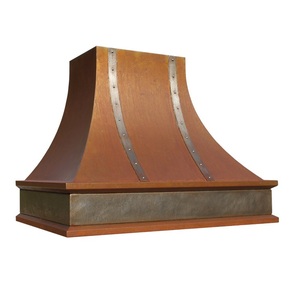 Hot Selling Handmade copper range hood <b>Wall</b> mounted chimney hood Fireplace canopy range hood Attractive design household hood - Product Image 2
