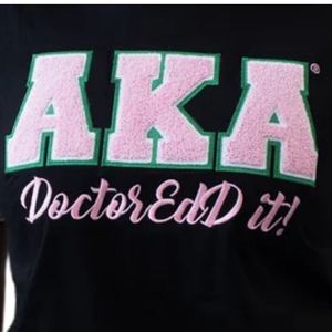 T-shirt AKA Black Doctoredd It pour femme, avec logo en chenille, en coton de qualité supérieure, décontracté, élégant, à porter au quotidien - Product Image 5