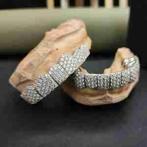 Juego de Grillz de Diamantes Personalizados para Hombre DOPE JEWELLS, Chapado en Plata de Ley 925, 10.76 CT, Engaste Pavé, Joyería Hip Hop para Raperos - Product Image 3
