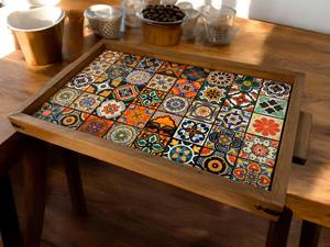 Bandeja de Madera con Diseño Original Impreso, Bandeja de Madera Artesanal Personalizada para Dungeons and Dragons, Plato para Servir al por Mayor - Product Image 2