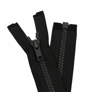 Open End Plastic <b>Zipper</b> #5 Resin Zip Fastener with Pull Tab for Jackets Coats Sportswear Bags Multiple Colors Available - Product Image 2