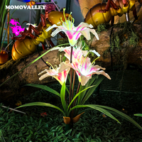 Vente chaude prix bon marché charme bleu rose faux moule unique 3d led pâques déco lampe décorative artificielle tigre calla fleur de lys