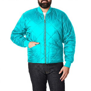 Blouson Bomber Matelassé Bleu Marine pour Homme avec Poches Zippées – Coupe Droite Décontractée pour le Printemps – Imperméable, Respirant et Coupe-Vent - Product Image 5
