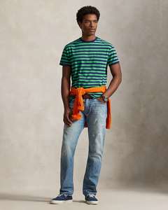 T-shirt décontracté pour homme en jersey 100 % coton, col rond, manches courtes, coupe ajustée, uni, anti-plis, respirant, séchage rapide, mode estivale - Product Image 1