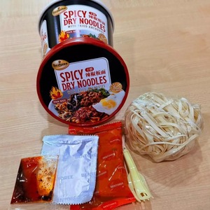 Nouilles instantanées épicées séchées Pan Mee halal fabriquées en Malaisie, faibles en glucides, cuites au four, 0% de matières grasses, cuisson en 5 minutes, prêtes à être expédiées - Product Image 5