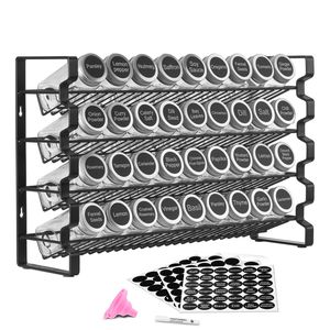 Set Completo di 36 Pezzi per Organizzare Spezie con Barattoli Vuoti, Coperchi, Imbuto e Etichette per Armadietto - Product Image 1