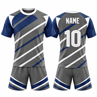 Ensemble de maillots de football personnalisés sublimés, respirant, à séchage rapide, à manches courtes, uniforme de football, tenue d'équipe, tenue de match de club