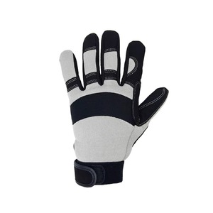 Custom Anti-Slip & Anti-Vibration Safety Mechanic <b>Gloves</b> Breathable General Purpose Training & Crafting Work Full Finger <b>Gloves</b> - Product Image 1