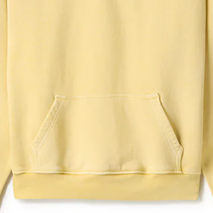 เสื้อฮู้ดวินเทจสีเหลือง 600 GSM สำหรับฤดูหนาว ผ้าฝ้ายฟลีซ 100% แบบยูนิเซ็กซ์ รับผลิตตามแบบ OEM พร้อมปักโลโก้ ระบายอากาศได้ดี เป็นมิตรกับสิ่งแวดล้อม ป้องกันรอยยับ แห้งเร็ว - Product Image 2
