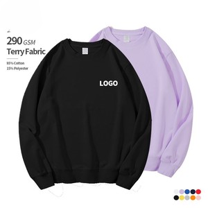 เสื้อสเวตเชิ้ตคอกลมผ้าเทอร์รี่ 290 แกรม ผ้าฝ้าย  แฟชั่น  โลโก้สั่งทำได้  เสื้อฮู้ดดี้และเสื้อสเวตเชิ้ตผู้ชาย - Product Image 1