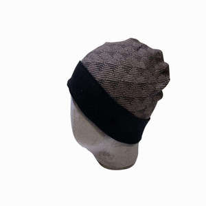 Bonnet unisexe en acrylique, tricot contrastant color block, casquette décontractée d'hiver, taille adulte 56-58CM - Product Image 2