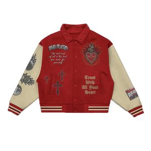 Veste d'équipe scolaire pour hommes, personnalisée avec le logo du fabricant, de haute qualité, 100% laine, coupe-vent, chauffante, écologique, pour l'hiver - Product Image 2