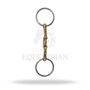 Bocado de entrenamiento para caballos con anillo angular y diseño de rombo, para control en el entrenamiento de equitación - Product Image 4