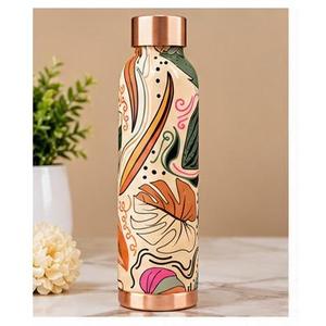 ชุดขวดน้ำโลหะลายดอกซากุระสีชมพู พร้อมแก้วสองใบและฝาปิด - Product Image 6