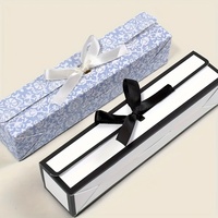Boîte à chocolat rectangulaire rigide en papier faite à la main avec pelliculage brillant pour la Saint-Valentin, emballage cadeau haut de gamme pour desserts et bougies