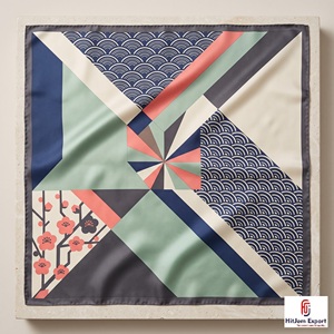 Écharpe bandana imprimée de haute qualité, tissu léger, étiquette blanche, fabricant OEM ODM, produits textiles personnalisés Bali - Product Image 2