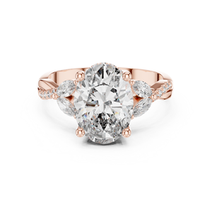 GIA Certified 1.0 CT Oval Excellent Lab Grown Diamond Ring for Engagement Wedding gift for her <b>wife</b> girlfriend - Product Image 1