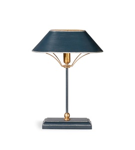Lámpara de Mesa Metálica Midnight Halo con Pantalla Cónica Ancha, Construcción de Hierro Premium, Iluminación Ambiental Cálida para Interiores Elegantes - Product Image 3
