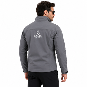Veste Softshell Grise Personnalisée de Haute Qualité pour Hommes, Imperméable et Respirante, Vêtement de Travail d'Hiver, Fabricant OEM ODM - Product Image 4