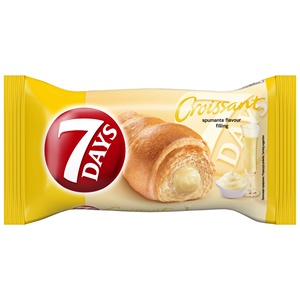 Bulk Supply 7 Days Cocoa Croissants 60g Chocolate Filled Soft Croissant Individually <b>Wrapped</b> Snack Food Wholesale Bakery Items - Product Image 1