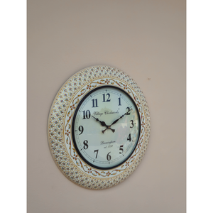 Thủ công vòng bằng gỗ tường gương với hoa Inlay thiết kế 18 inch rajasthani men sơn trang trí nội thất cổ điển - Product Image 4