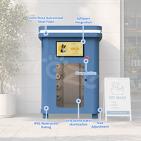 Station de lavage automatique pour animaux de compagnie, intérieur/extérieur, tout-en-un, machine de toilettage pour chiens, lavage de chiens en libre-service 24h/24